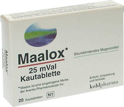 MAALOX 25 mVal Kautabletten