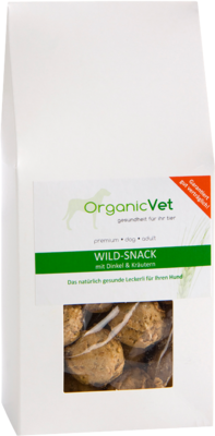 ORGANICVET Leckerli Wild-Snack m.Dinkel&Kräut.vet.