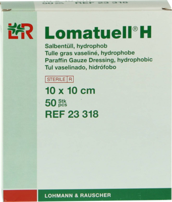 LOMATUELL H Salbentüll 10x10 cm steril