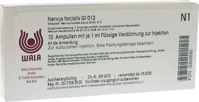 NERVUS FACIALIS GL D 12 Ampullen