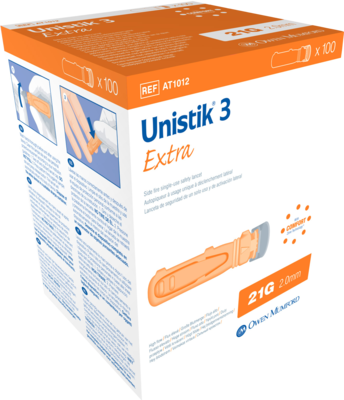 UNISTIK 3 Extra Eindr.Tiefe 2,0 mm Stechhilfe