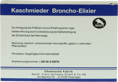 KASCHMIEDER Broncho Elixier vet.