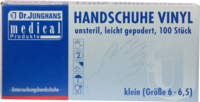 HANDSCHUHE Einmal Vinyl klein