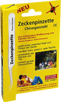 ZECKENPINZETTE Chirurgenstahl