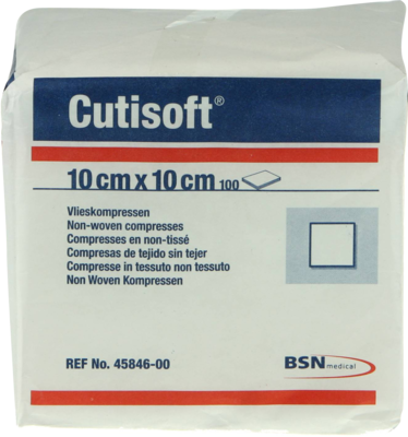 CUTISOFT Vlieskompressen unsteril 10x10 cm