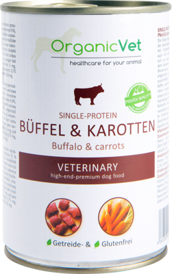 ORGANICVET Hund Single-Protein Büffel & Karotten