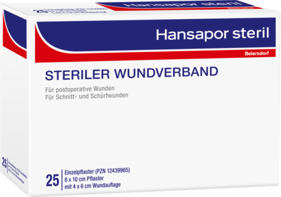 HANSAPOR steril Wundverband 8x10 cm