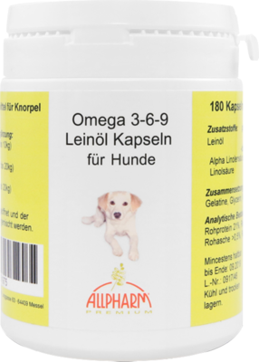 OMEGA-3-6-9 Leinöl Kapseln f.Hunde