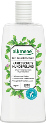 ALKMENE Kariesschutz Mundspülung Bio Wasserminze