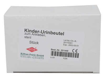 KLEBE-URINBEUTEL für Kinder steril